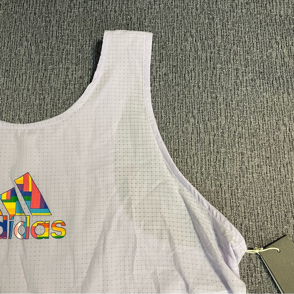 Adidas Women’s Pride Tech Crop Tank Top - Picture 8 of 16